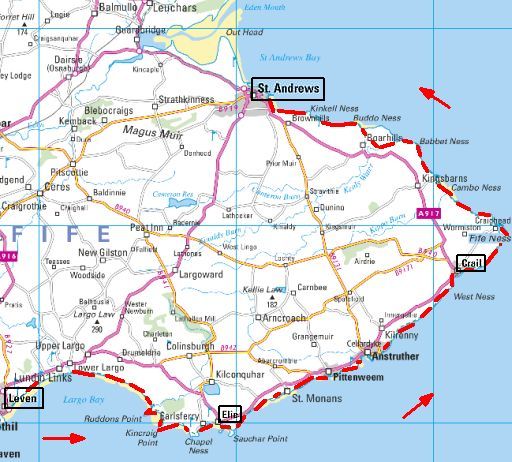 Road Map Of Fife
